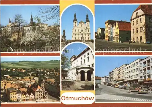 Otmuchow Schloss Kirche Luftaufnahme Stadtansichten Kat. Ottmachau Oberschlesien