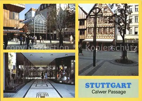 Stuttgart Calwer Passage Details Kat. Stuttgart
