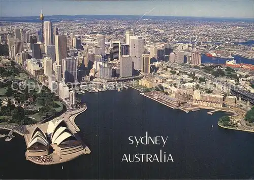 Sydney New South Wales Aerial view The Harbour Opera House Kat. Sydney