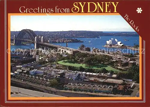 Sydney New South Wales Aerial view Historic Rocks Harbour Kat. Sydney