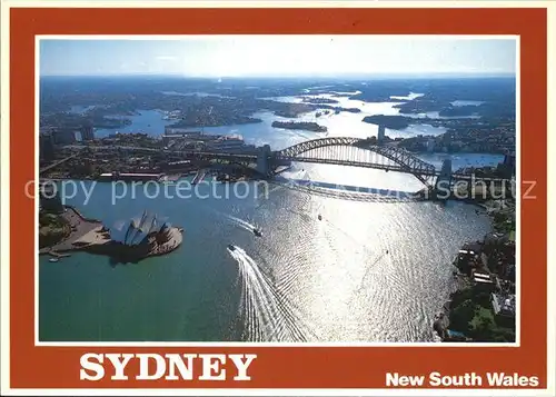 Sydney New South Wales Aerial view of Sydney Harbour Kat. Sydney