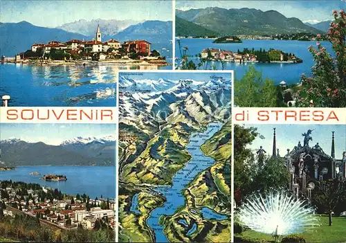 Stresa Lago Maggiore Panorama Kartenansicht Park 