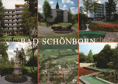 Bad Schoenborn Sanatorium Park Denkmal Fliegeraufnahme Anlage Kat. Bad Schoenborn
