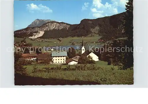 Thiersee Panorama mit Zahmem Kaiser Kaisergebirge Kat. Thiersee