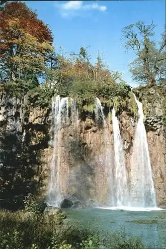 Plitvicka Jezera Wasserfall Kat. Kroatien