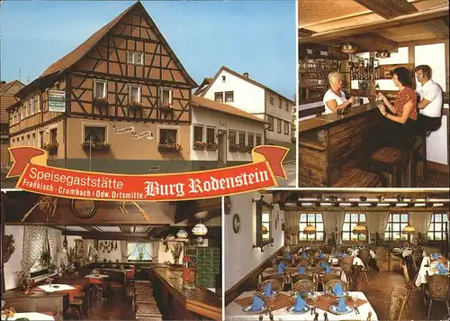 Fraenkisch-Crumbach Speisegaststaette Burg Rodenstein / Fraenkisch-Crumbach /Odenwaldkreis LKR