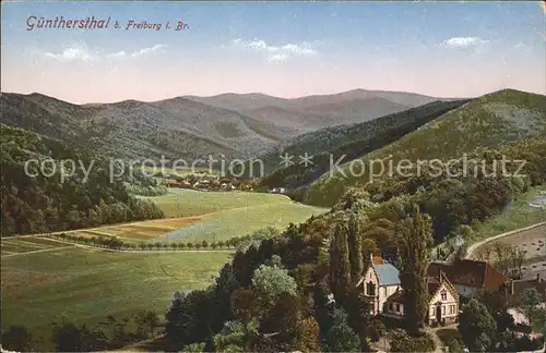 Guenterstal Freiburg Panorama / Freiburg im Breisgau /Breisgau-Hochschwarzwald LKR