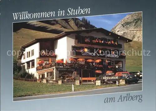 Stuben Vorarlberg Hotel Sportcafe Arlberg Kat. Kloesterle