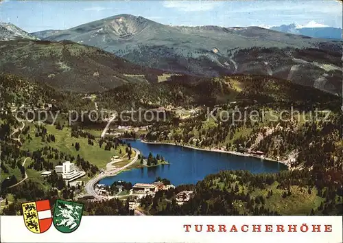Turracher Hoehe mit Kilnprein Hohe Tauern und Turracher See Kat. Reichenau Kaernten