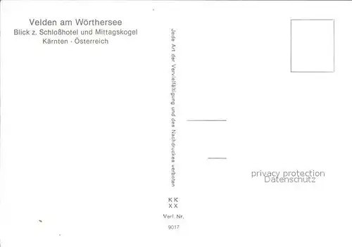 Velden Woerthersee Schlosshotel und Mittagskogel
