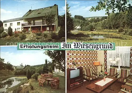 Freudenberg Baden Erholungsheim Im Wiesengrund Kat. Freudenberg Main