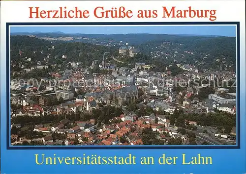 Marburg Lahn Fliegeraufnahme Kat. Marburg