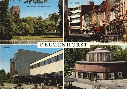 Delmenhorst Markthalle Lange Strasse Stadtbad  Kat. Delmenhorst