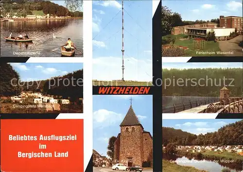 Witzhelden Campingplatz Wersbach Diepentalsperre  Kat. Leichlingen (Rheinland)