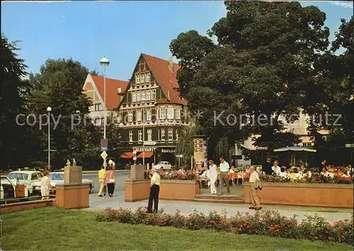 Celle Niedersachsen Blick vom Garten der Staedtischen Union Kat. Celle