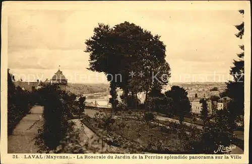 Laval Mayenne La Roseraie du Jardin de la Perrine Kat. Laval