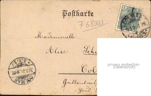 Colmar Haut Rhin Elsass Kopfhaus La Maison des Tetes Kat. Colmar
