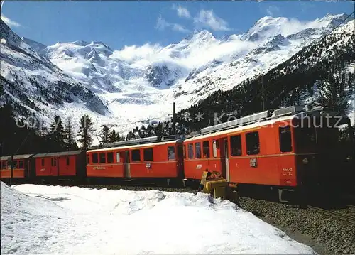 Rhaetische Bahn Bernina Express Morteratsch Bellavista Piz Bernina Kat. Eisenbahn