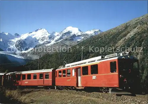 Berninabahn Morteratsch Kat. Eisenbahn