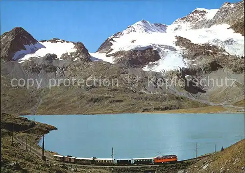 Rhaetische Bahn Lago Bianco Berninapass  Kat. Eisenbahn