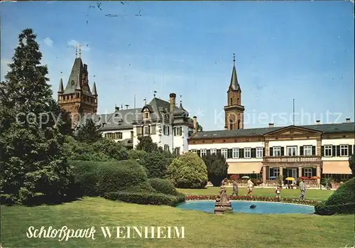 Weinheim Bergstrasse Schlosspark Kat. Weinheim