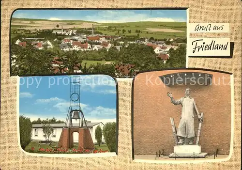 Friedland Leine Denkmal Panorama Kat. Friedland