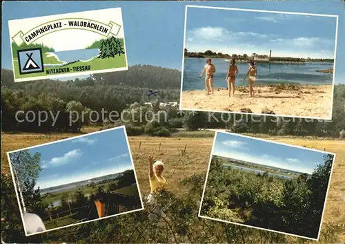 Hitzacker Elbe Campingplatz Waldbaechlein Kat. Hitzacker (Elbe)