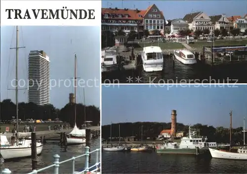 Travemuende Ostseebad Hafen Kat. Luebeck