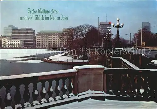 Hamburg Binnenalster Lombardbruecke Kat. Hamburg