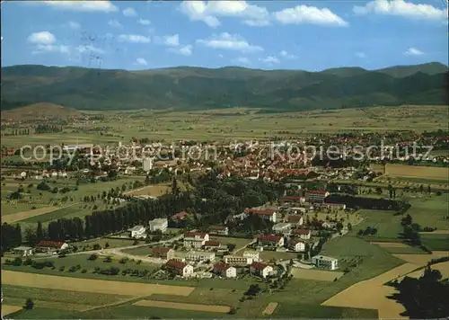 Bad Krozingen Fliegeraufnahme mit Blick zum Belchen Kat. Bad Krozingen