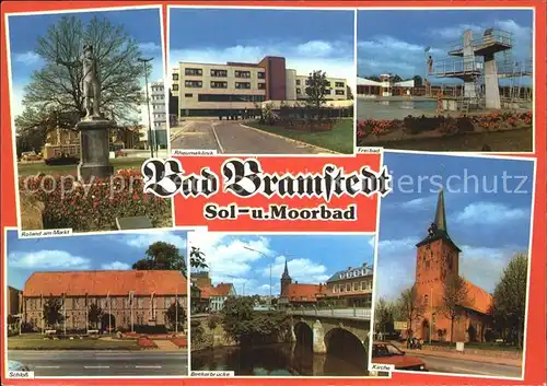 Bad Bramstedt Roland Markt Rheumaklinik Freibad Schloss Beekerbruecke Kirche Kat. Bad Bramstedt