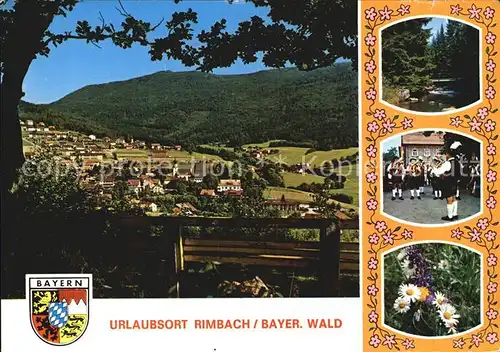 Rimbach Bayrischer Wald Panorama Hoher Bogen Musikkapelle Blumen Kat. Rimbach