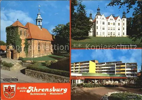 Ahrensberg Neustrelitz Schlosskirche Renaissance Schloss Rosenhof Kat. Neustrelitz