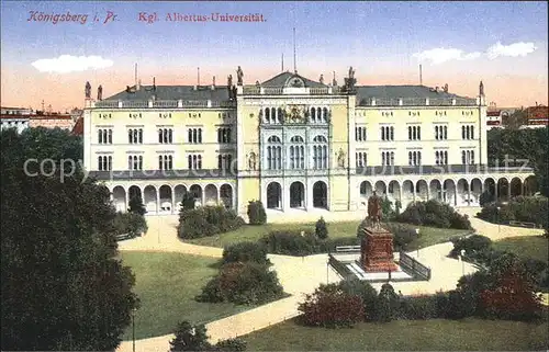 Koenigsberg Ostpreussen Kgl. Albertus Universitaet  Kat. Kaliningrad