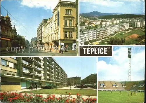 Teplice Stadion Strassenpartie Kat. Teplice