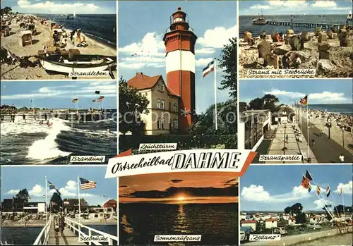 Dahme Ostseebad Leuchtturm Strand Seebruecke Kat. Dahme