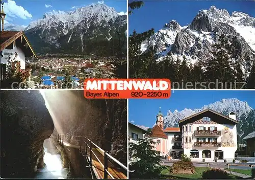 Mittenwald Bayern Leutaschklamm Pfarrkirche Sankt Peter und Paul Kat. Mittenwald