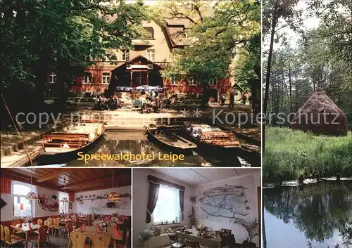 Luebbenau Spreewald Spreewaldhotel Leipe Kat. Luebbenau