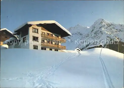 Mittelberg Kleinwalsertal Gaestehaus Moosbrugger Kat. Oesterreich