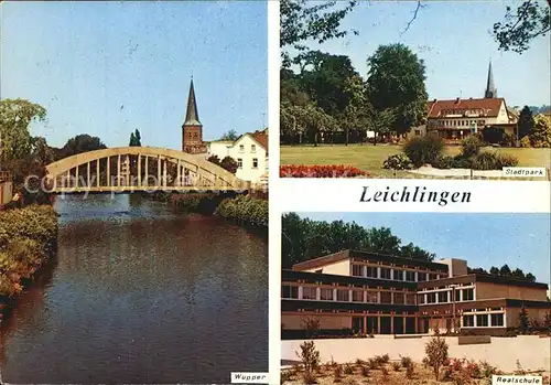 Leichlingen Rheinland Stadtpark realschule  Kat. Leichlingen (Rheinland)