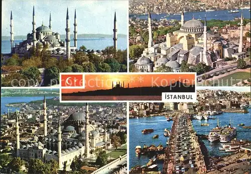 Istanbul Constantinopel Blaue Mosche Bruecke Kat. Istanbul