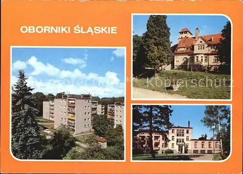 Oborniki Slaskie Stadtansichten Kat. Polen