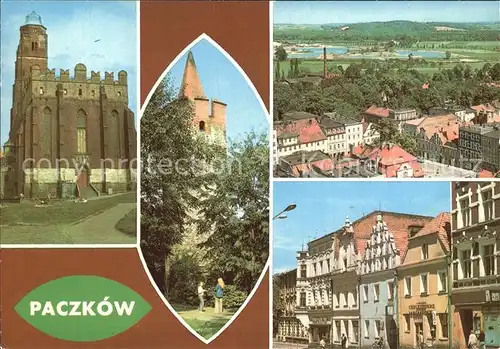 Paczkow Kirche Stadtansichten Kat. Patschkau Oberschlesien