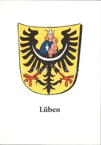 Lueben Niederschlesien Wappen Kat. Lubin