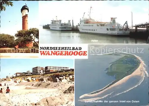 Wangerooge Nordseebad Hafen Luftaufnahme  Kat. Wangerooge