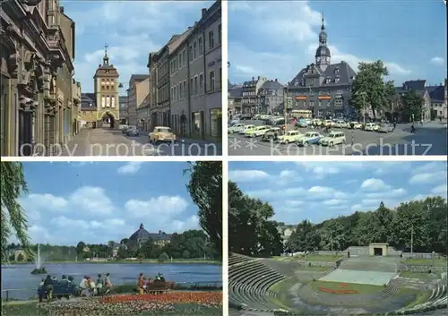 Borna Leipzig Reichstor Rathaus Breiter Teich Volksplatz  Kat. Borna