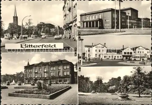 Bitterfeld Walther Rathenau Strasse Hotel Central Bahnhof  Kat. Bitterfeld