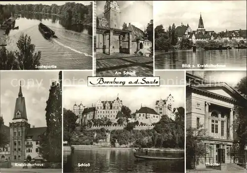 Bernburg Saale Schloss Kreiskulturhaus Theater  Kat. Bernburg