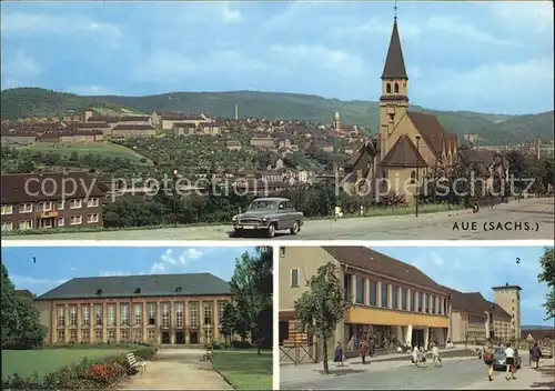 Aue Sachsen Kulturhaus Ernst Thaelmann Kaufhaus Oberschule  Kat. Aue