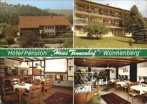 Wuennenberg Hotel Pension Haus Tannenhof Kat. Bad Wuennenberg